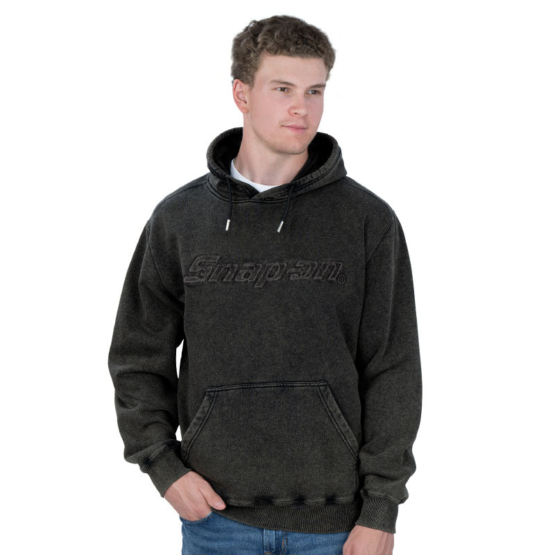 Unisex Vintage Wash Embossed Motion Pullover Hoodie