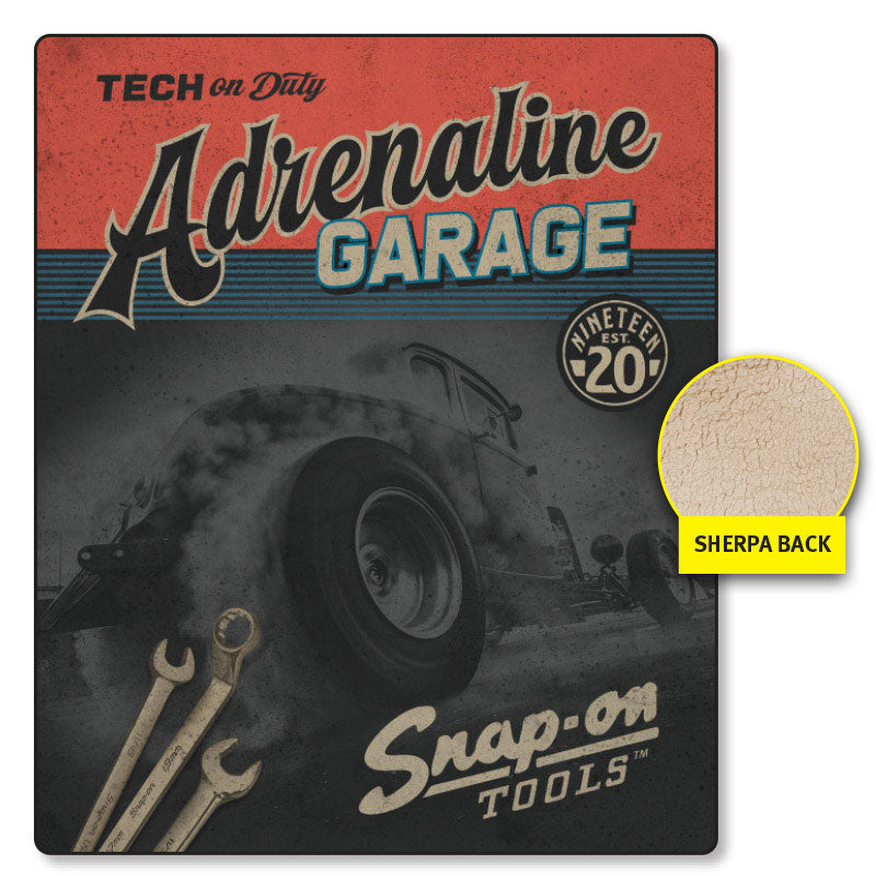 Adrenaline Sublimated Sherpa Blanket