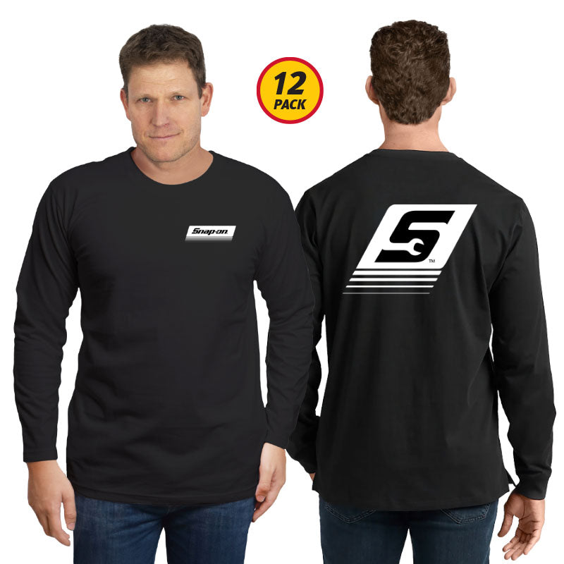 PACK E - Core Fade Long Sleeve T-Shirt - 12 PK