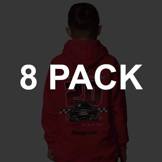 8 Pack KIDS SPEED 
MOTION PULLOVER - RED