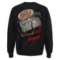 Vintage Speed ​​Shop Fleece mit Rundhalsausschnitt