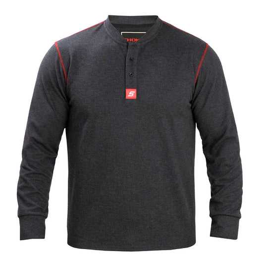 Middelzwaar Henley L/S-overhemd