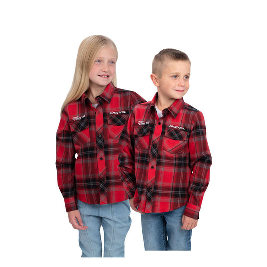 Kariertes Flanell-L/S-Hemd für Kinder