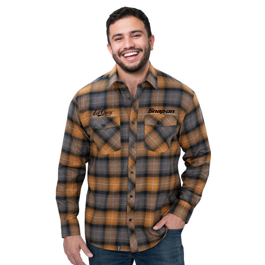 Unisex Fine Lines Plaid Flannel L/S Shirt