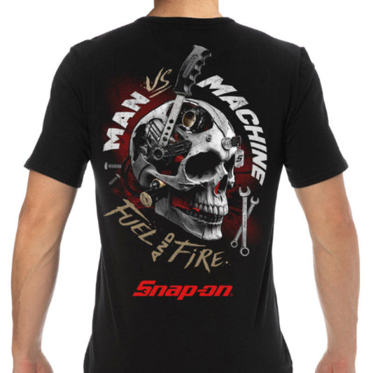 "GRAPHIC" Man VS. Machine T-shirt met korte mouwen
