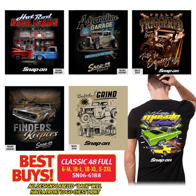 CLASSIC 48 Pack - FULL Sizes - Mixed T-Shirts