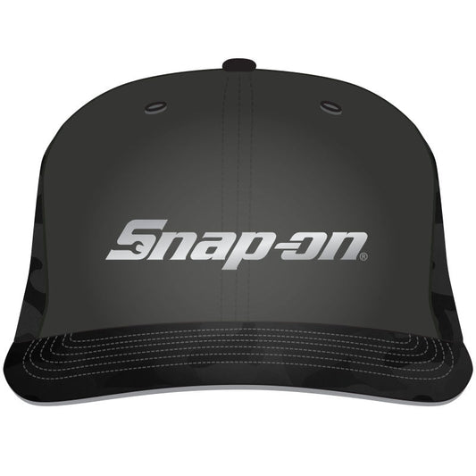 Raised Rubber Camo Flat Peak  Fast Flex® Full Back Cap